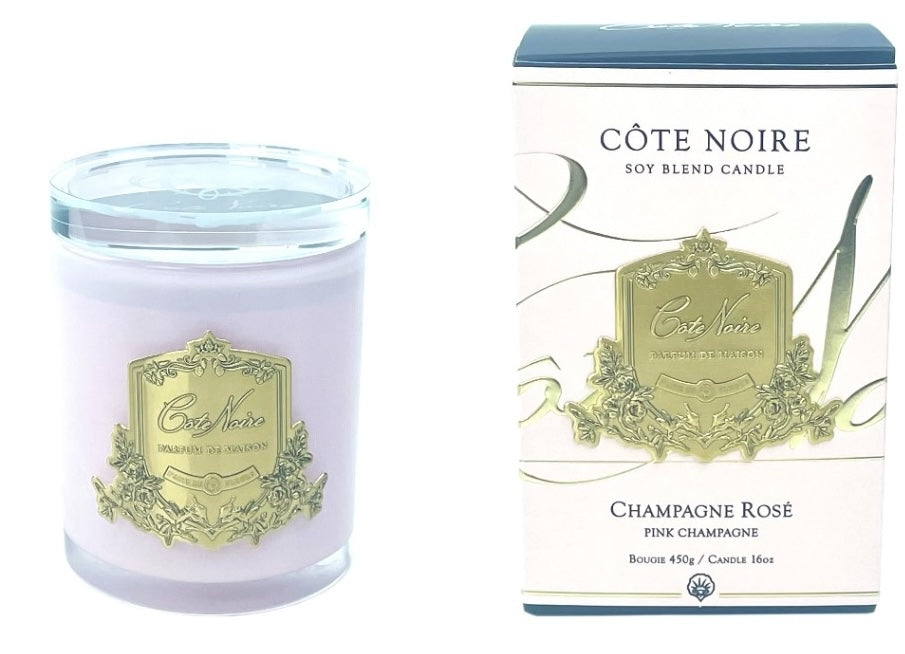 Côte Noire Soy Blend bougie Pink Champagne 450g rose