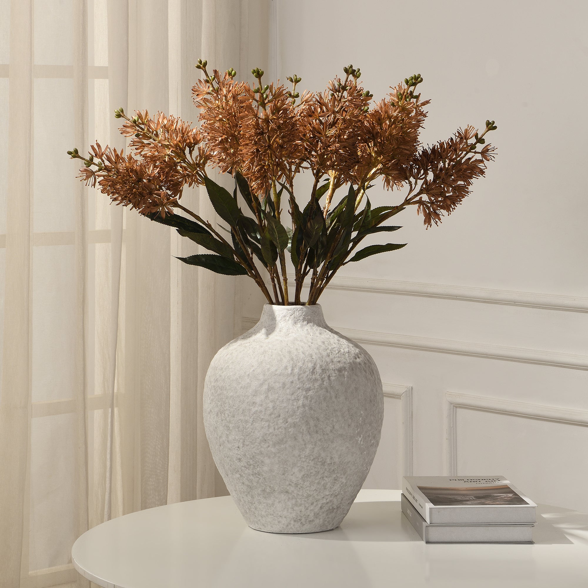 Sia Home Allium tige fleur artificielle 78 cm blanc