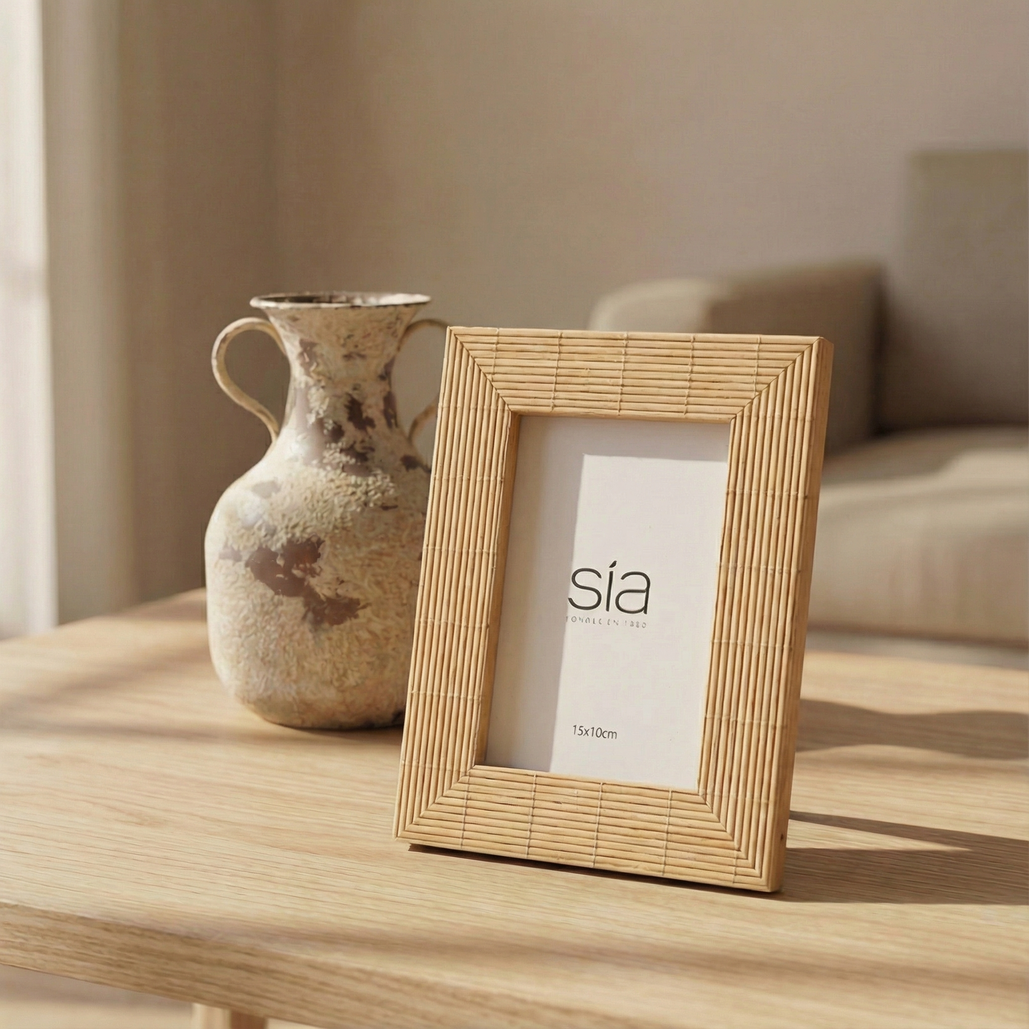 Sia Home Bali Cadre photo bambou beige 10x15 cm