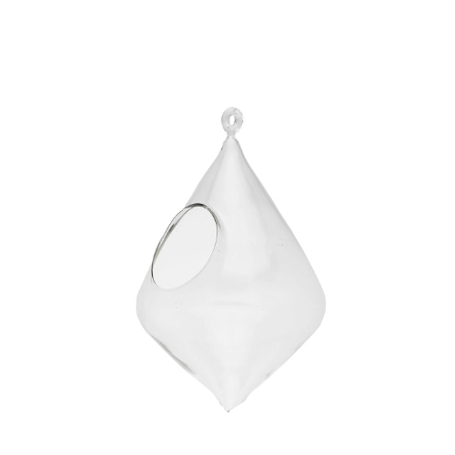 Sia Home Igloo vase verre transparent 25 cm