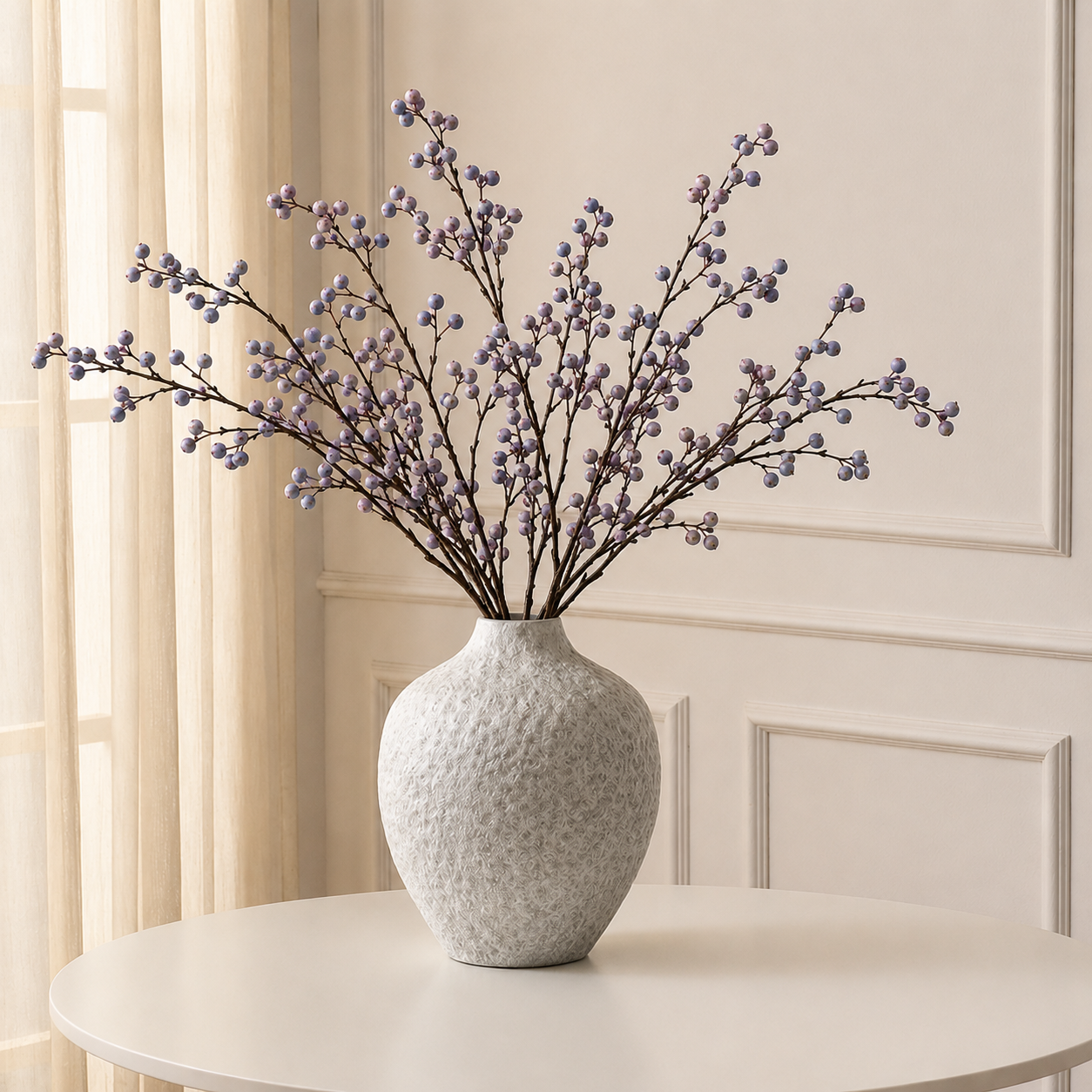Sia Home Branche Baies Bleutées 90 cm bleue