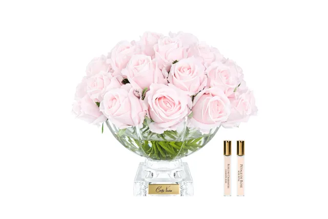 Côte Noire Centrepiece CPRB06 bouquet boutons roses gold