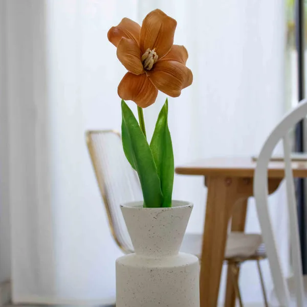 Flowrette Fleurs artificielles tulipe orange Real Touch fleur artificielle