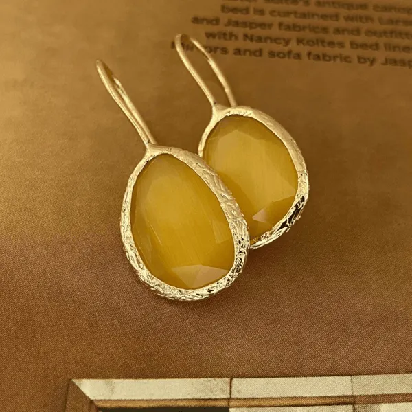 Flowrette Yellow Light boucles d’oreilles doré jaune