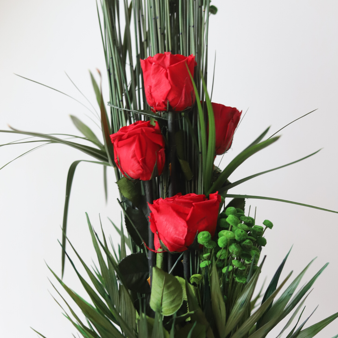 Ateliers Ouchamp Bouquets Faubourg Montmartre bouquet 5 roses rouges 80 cm