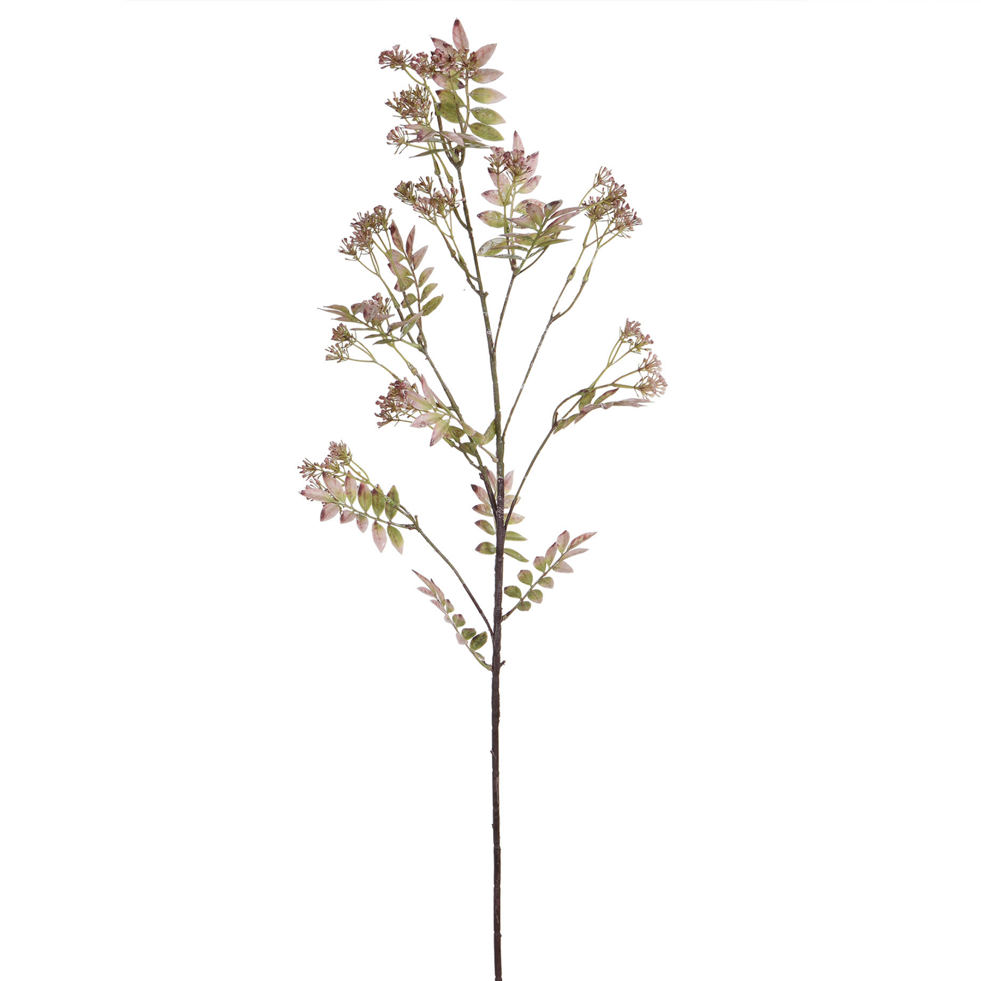 Sia Home Feuillage pointu avec fleurs 110 cm feuillage artificiel blanc