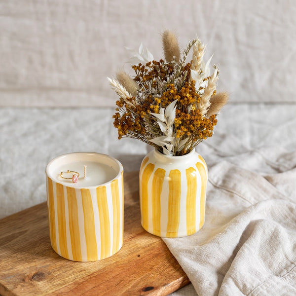 Flowrette Décoration Drunken box bougie monoï bague