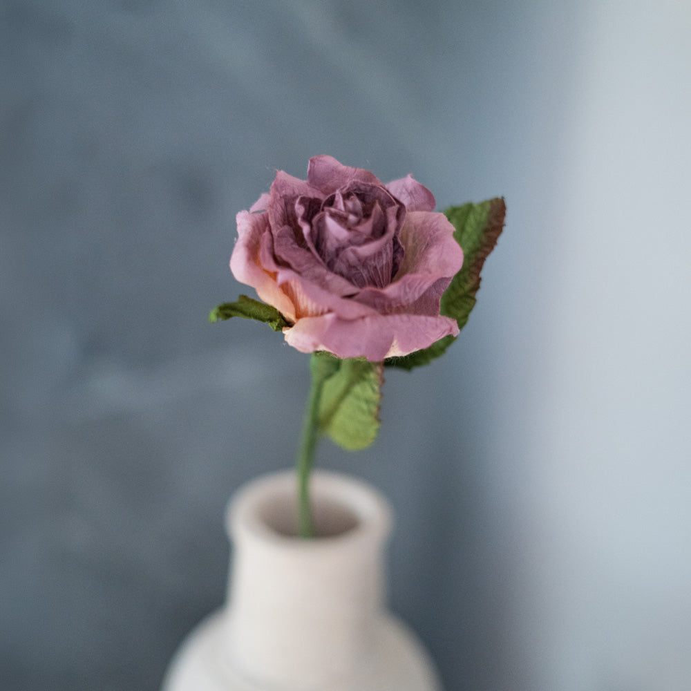 Flowrette Rose Lady fleur papier violette x1