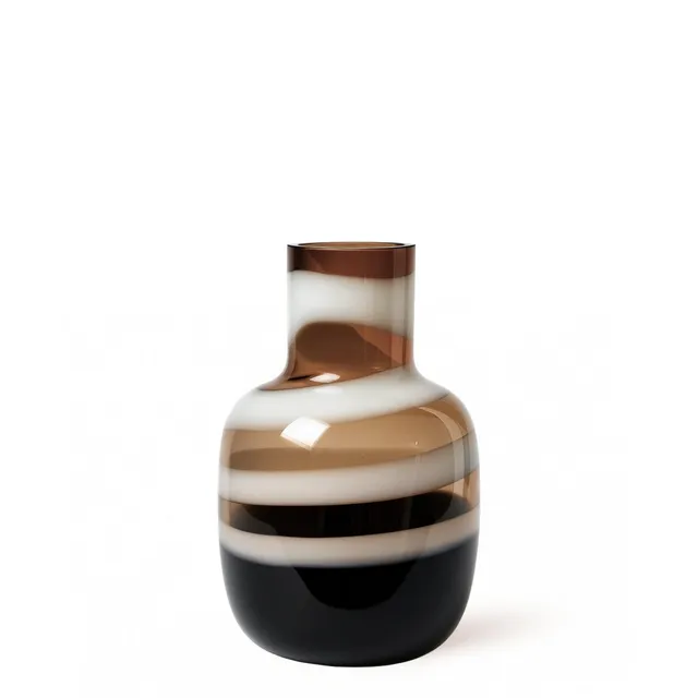 Sia Home Spirale vase verre marron 32 cm