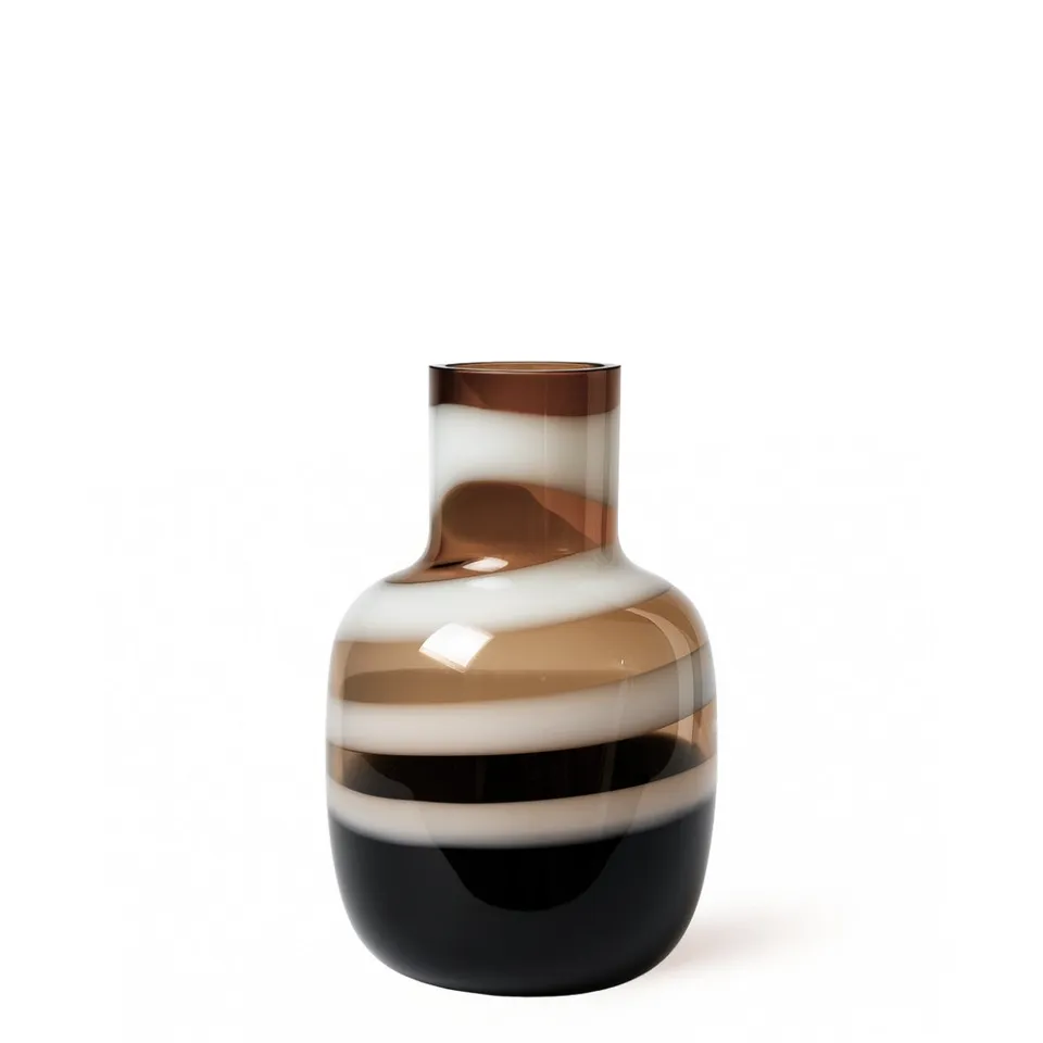 Sia Home Spirale vase verre marron 32 cm