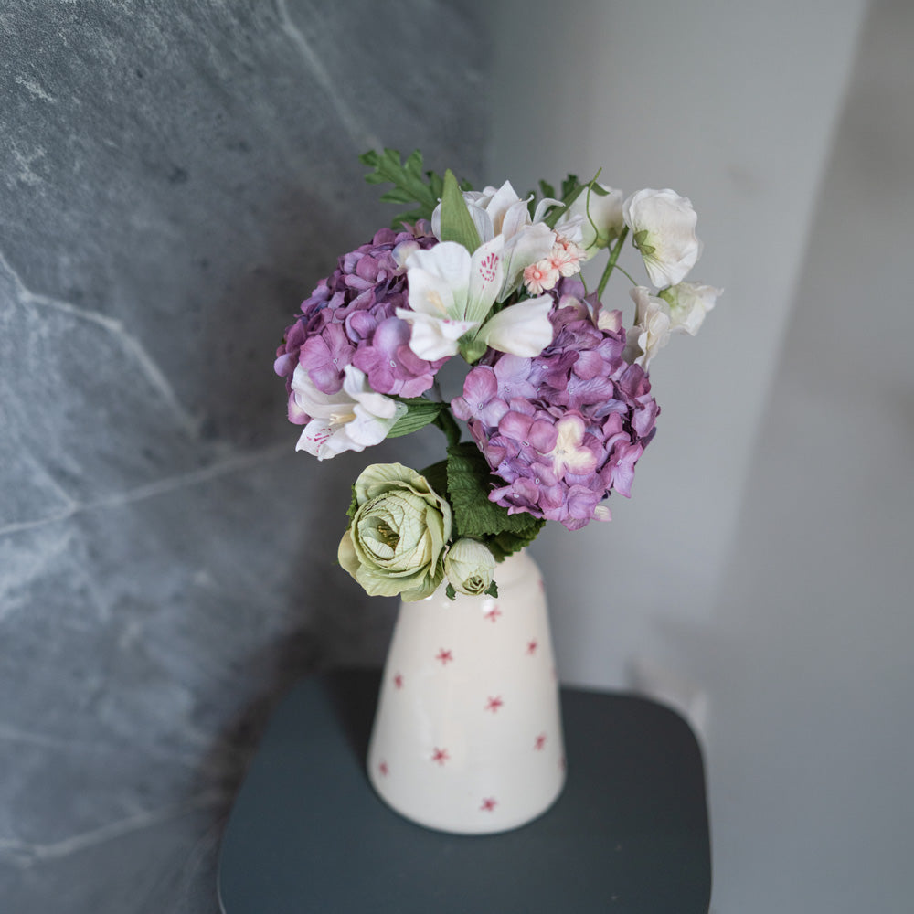 Flowrette Fleurs en papier Rodin bouquet papier mauve