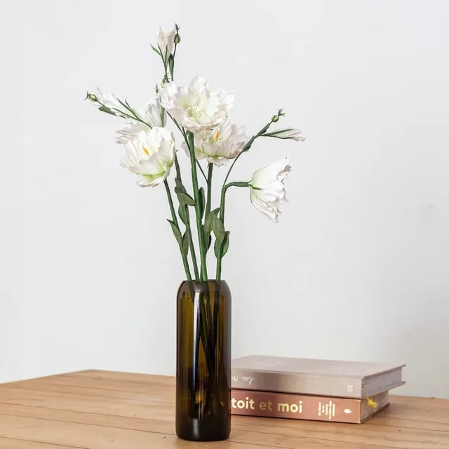 Flowrette Fleurs en papier lisianthus blanc x1 durable
