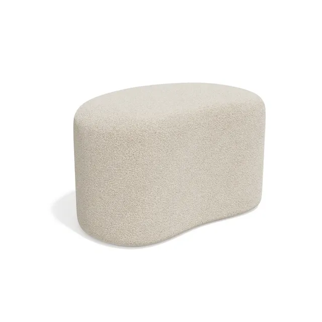 Sia Home Dune pouf crème assise asymétrique