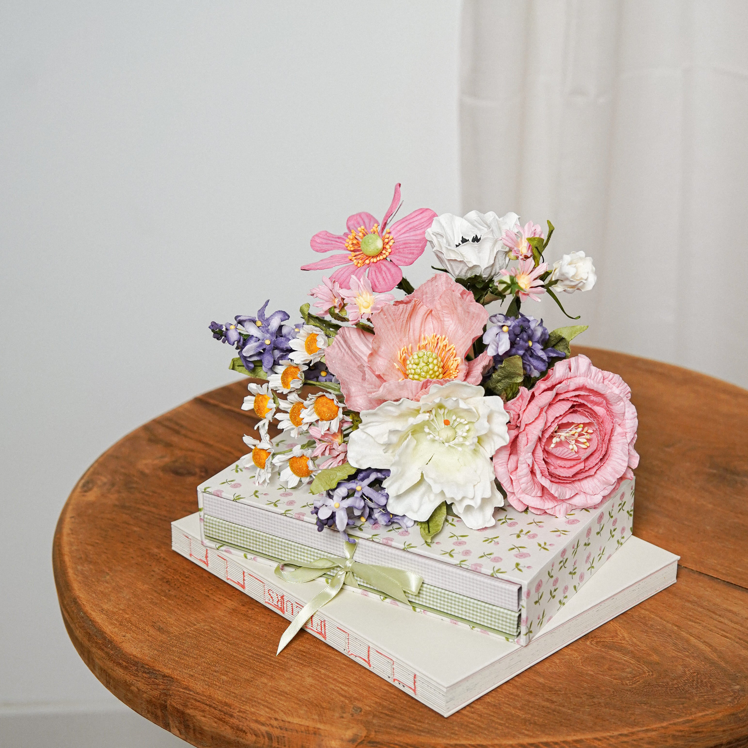 Flowrette Cassatt bouquet fleurs en papier 12 tiges
