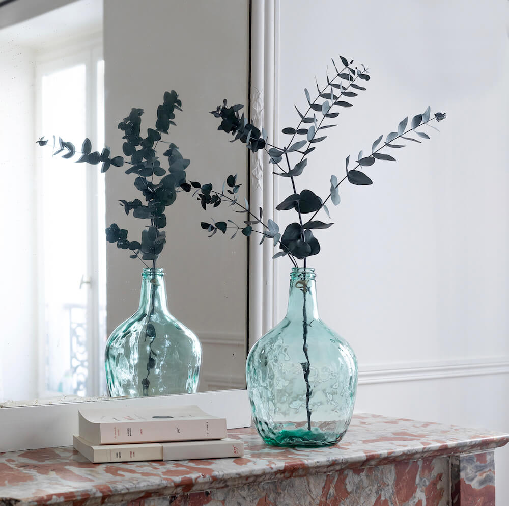 Flowrette Vases dame jeanne verre recyclé 4 litres