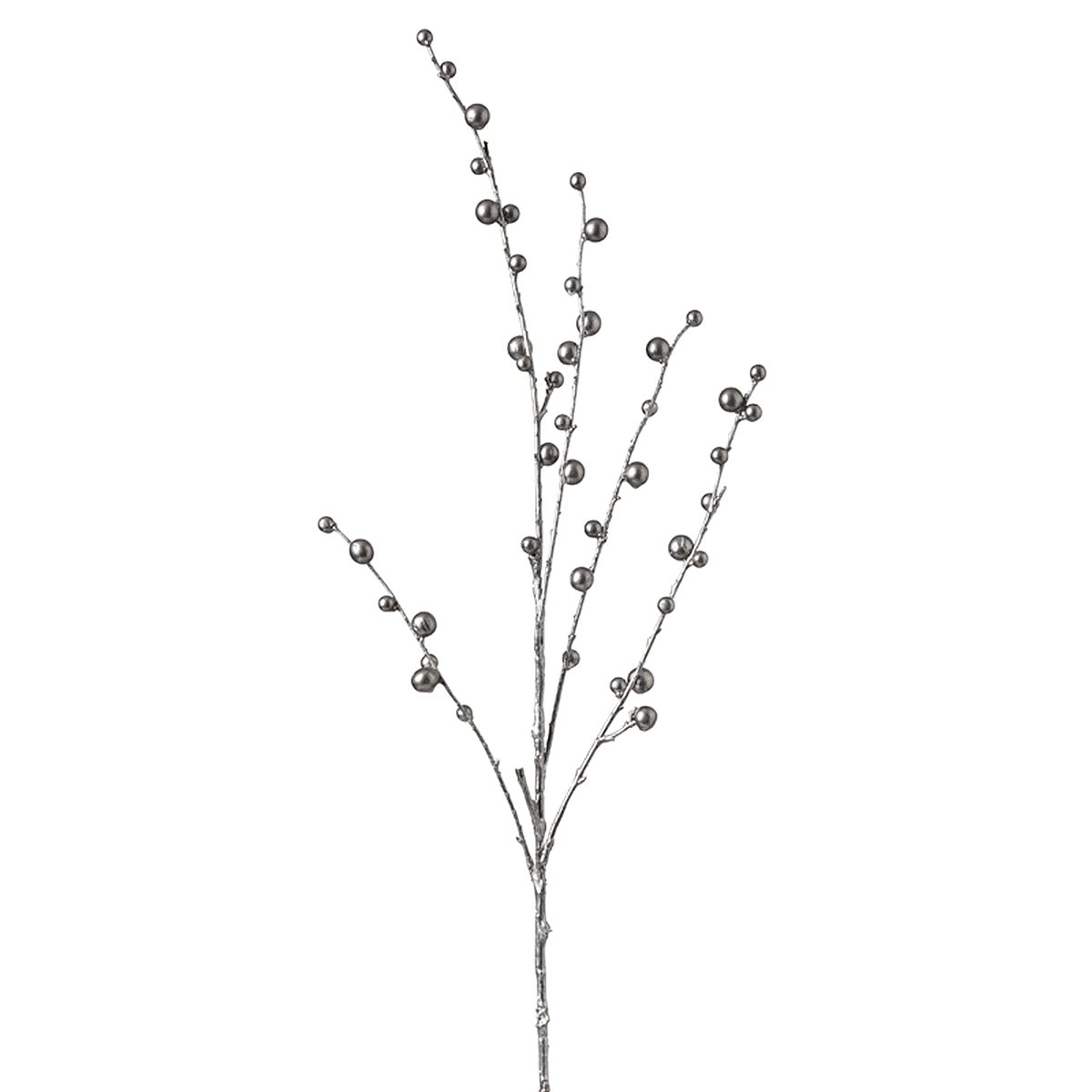Sia Home Branche de Baies Effet Métallique 83 cm argenté
