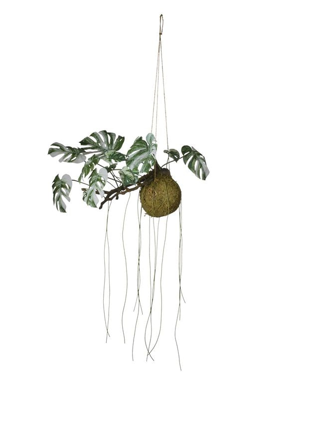 Feuillazur Rungis feuillage suspendu artificiel vert 56 cm