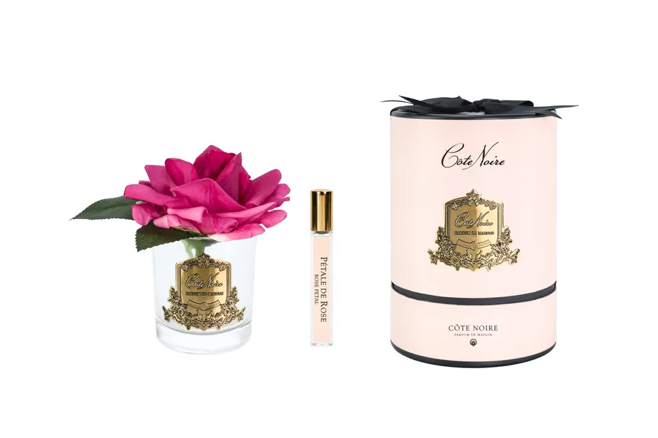 Côte Noire Perfumed RMR07 rose magenta verre transparent