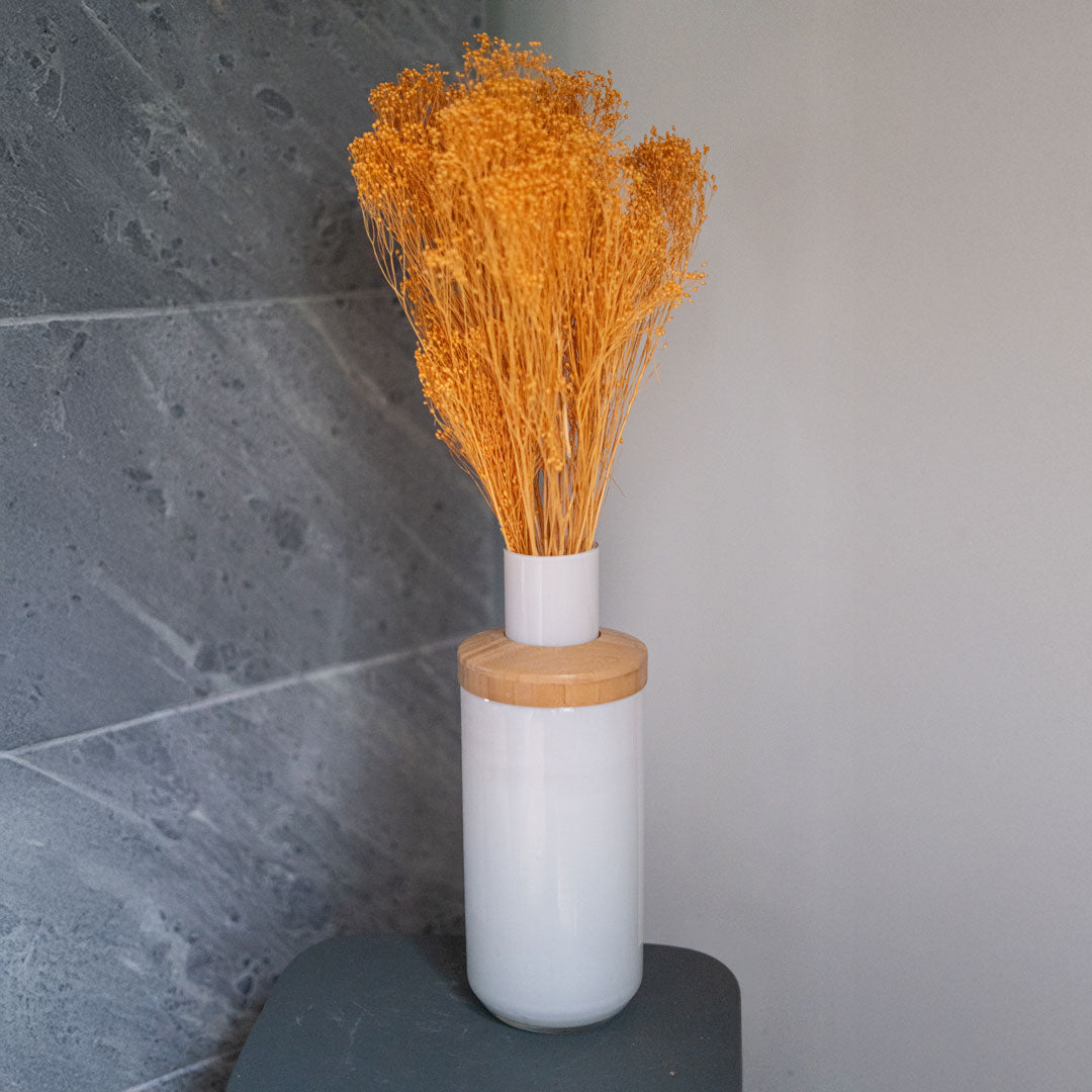 Flowrette Broom Bloom botte fleurs séchées terracotta