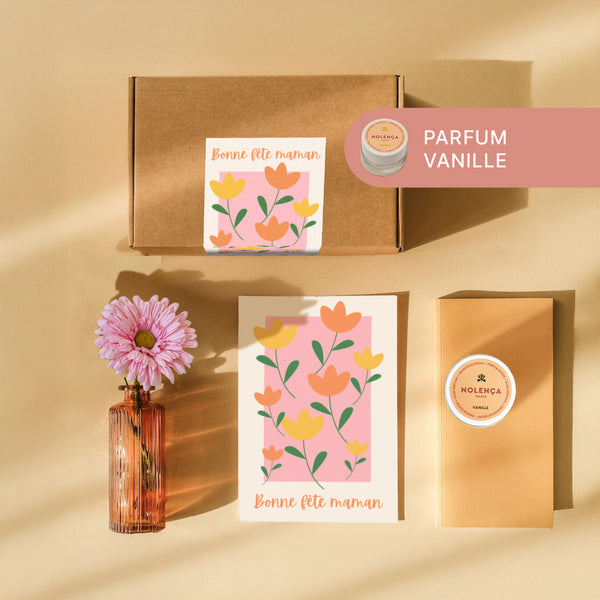 Flowrette Fête des Mères coffret vanille rose