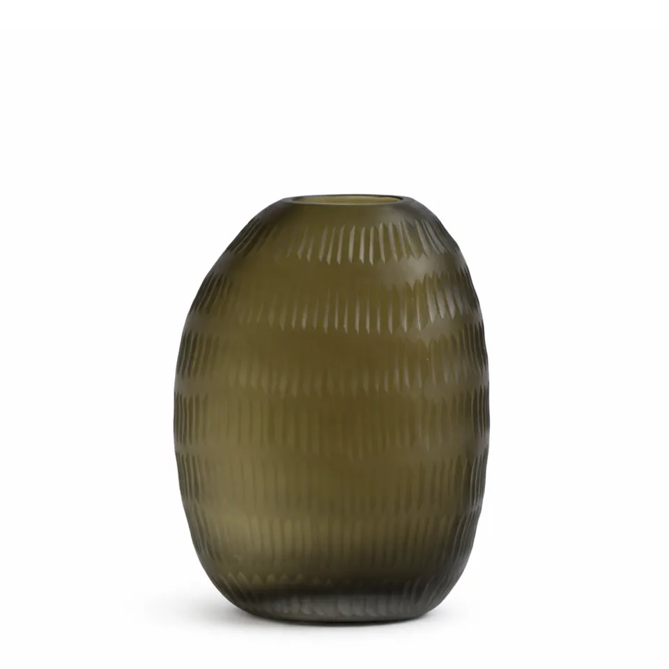 Sia Home Verdalys vase verre soufflé vert 25 cm