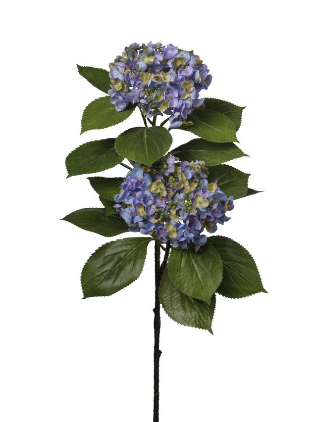 Feuillazur Rungis Hortensia fleur artificielle bleue 80 cm