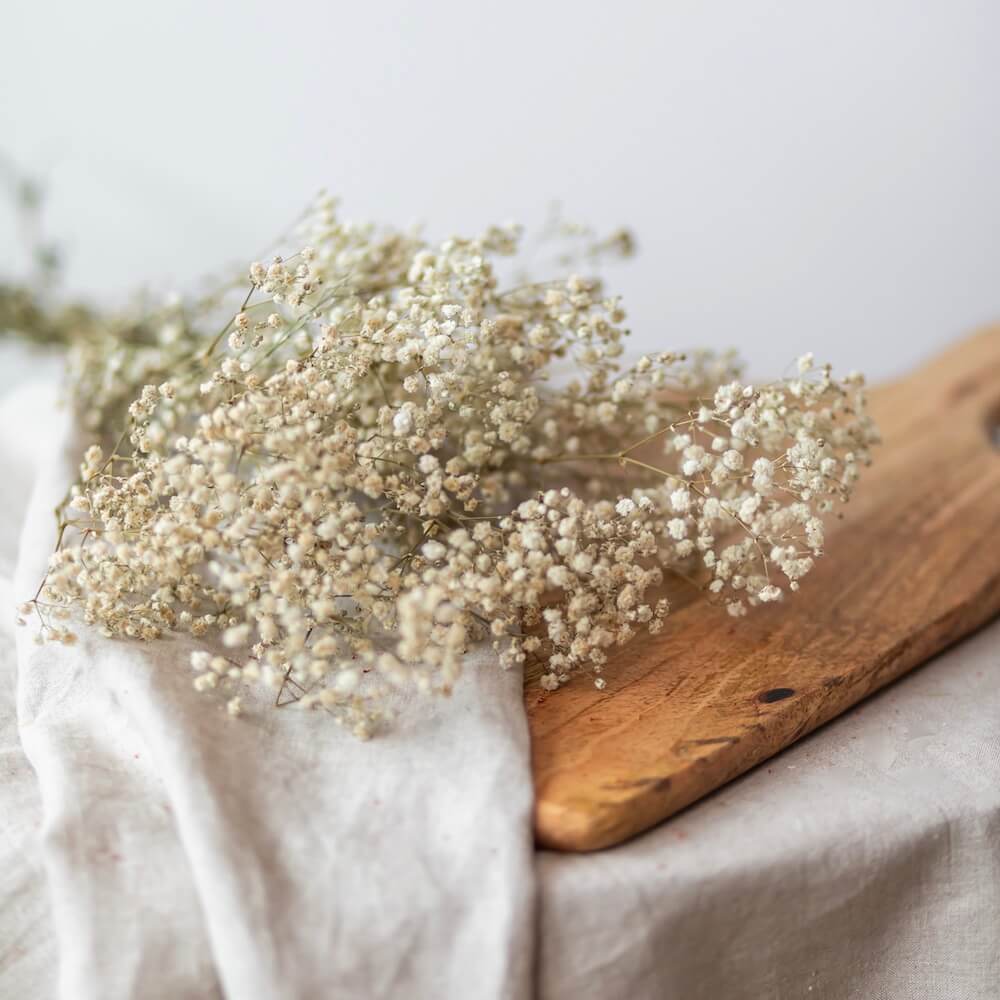 Flowrette gypsophile botte fleurs stabilisées blanc naturel