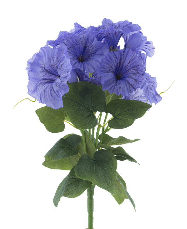 Feuillazur Rungis Petunia pétunia artificiel blanc 35cm sans entretien
