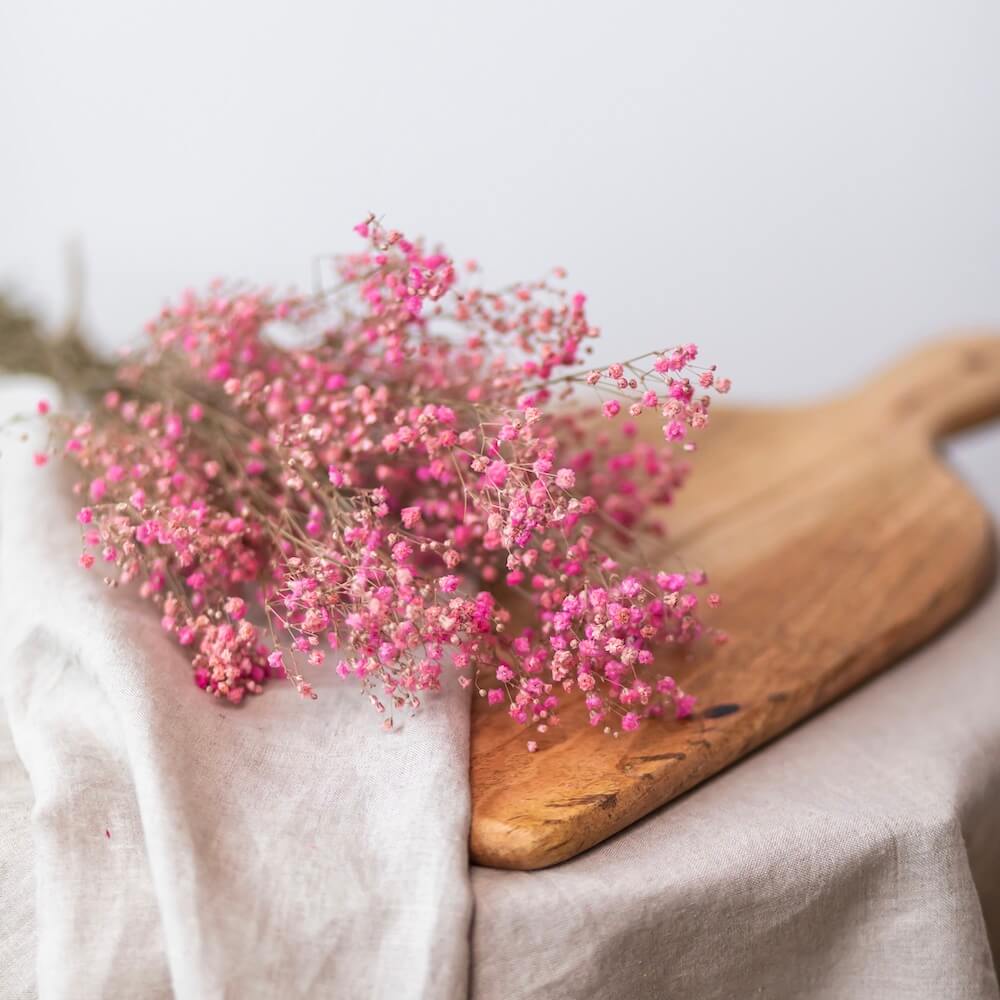 Flowrette Gypsophile Rose botte fleurs séchées x1 souple