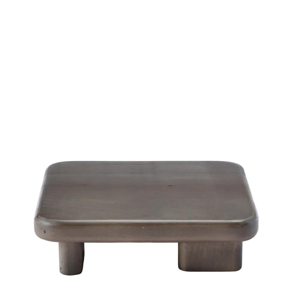 Sia Home Plateau Soho décoratif carré marron 24 cm