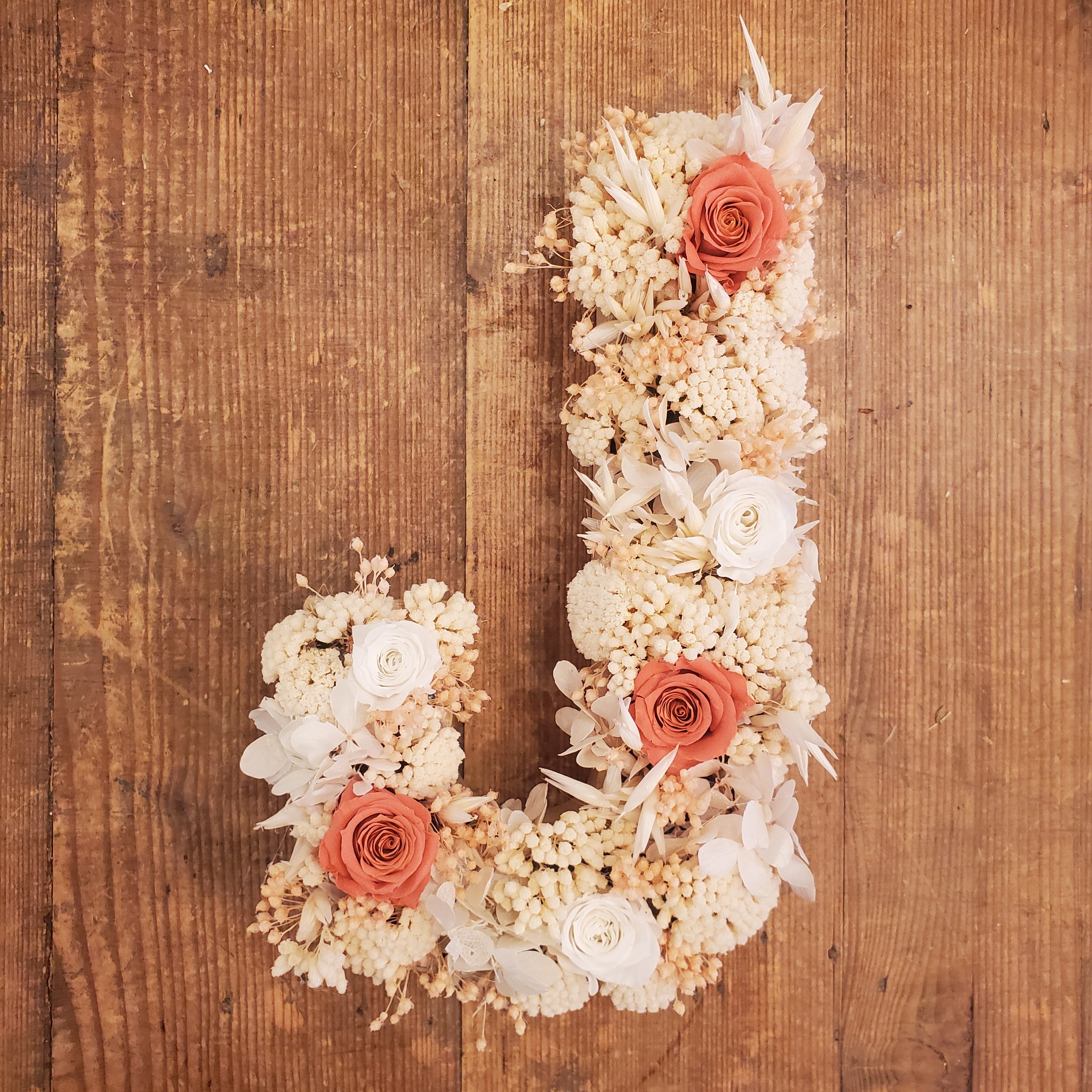 Ateliers Ouchamp Lettres Rue de Naples lettre fleurie A 20 cm
