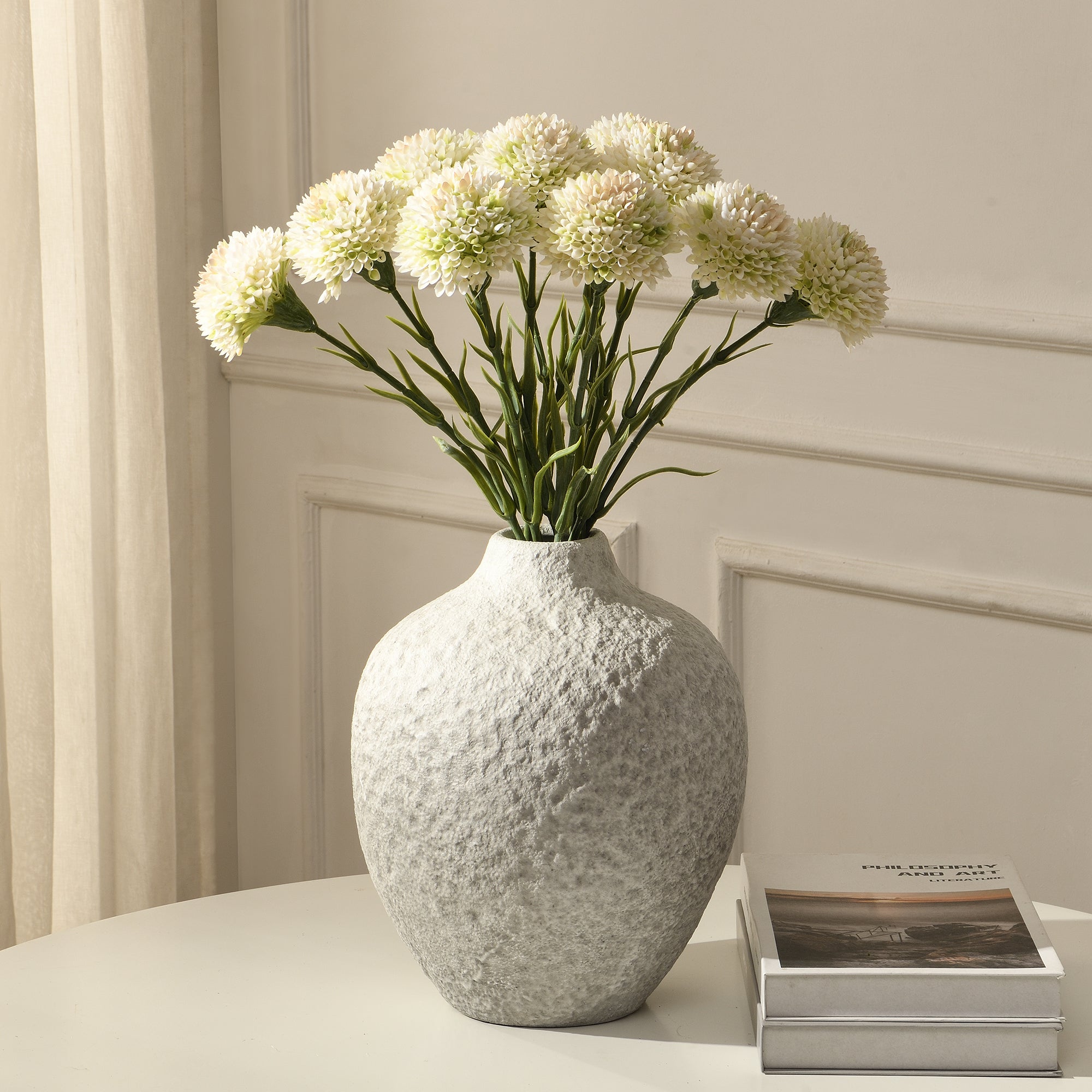 Sia Home Tige de Dahlia 58 cm fleur artificielle orange