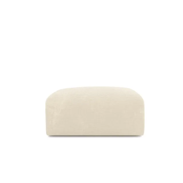 Sia Home Myra pouf crème assise arrondie tissu