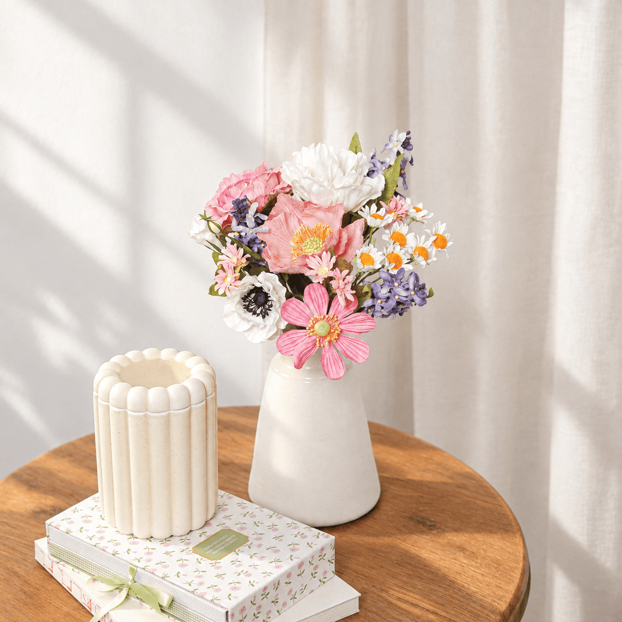 Flowrette Cassatt bouquet fleurs en papier 12 tiges