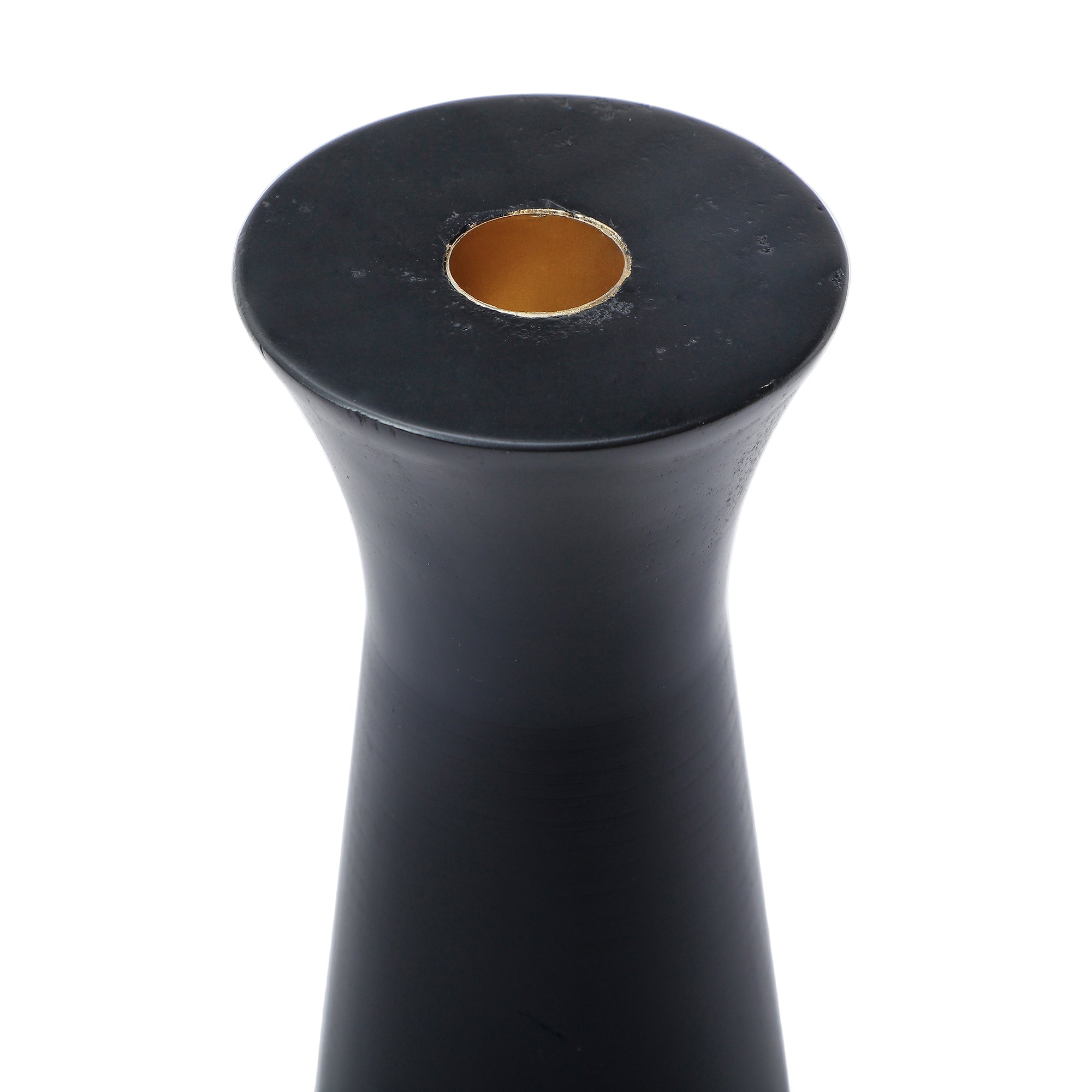 Sia Home Elya bougeoir bois noir 20 cm chandelle