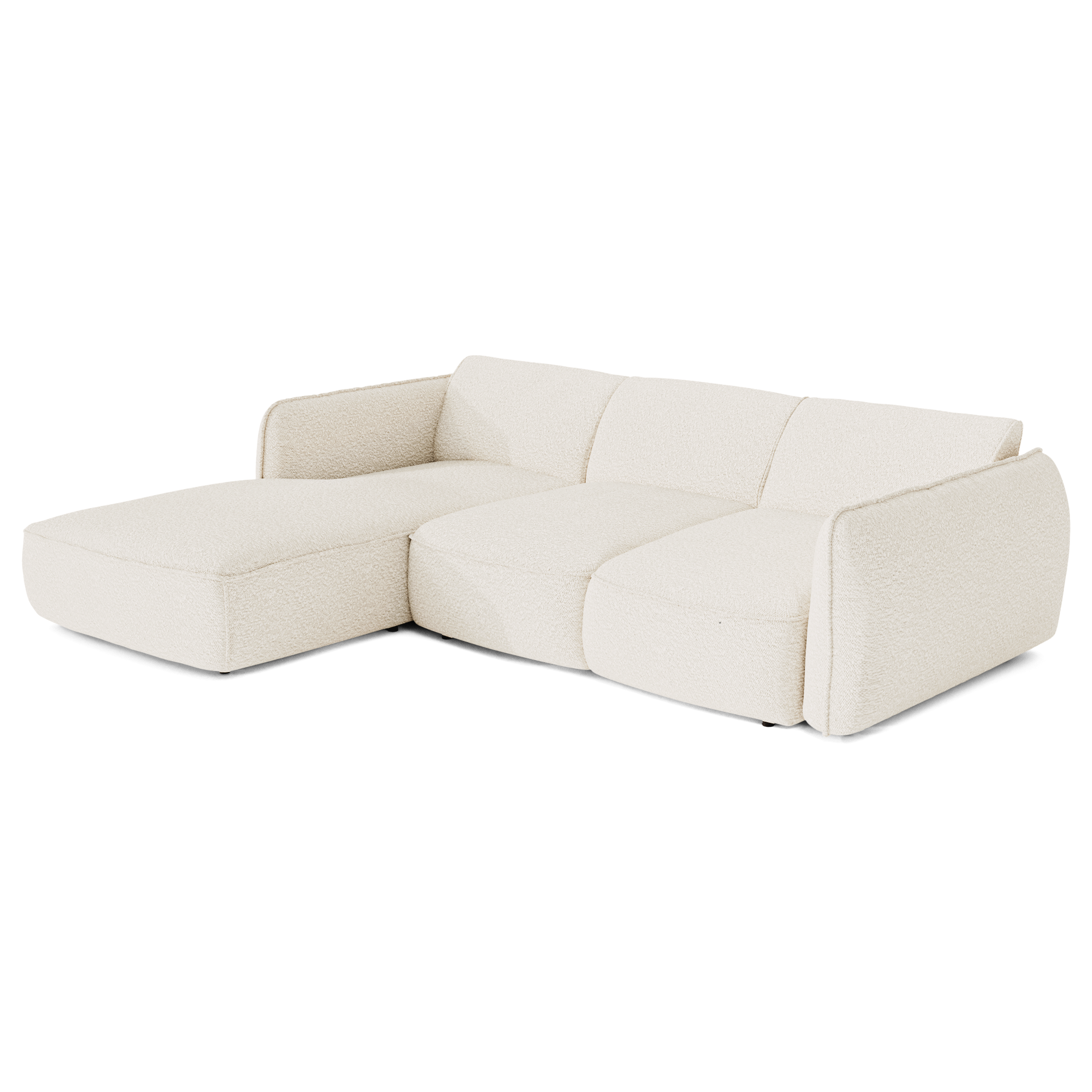 Sia Home Livia canapé d'angle convertible crème 274 cm