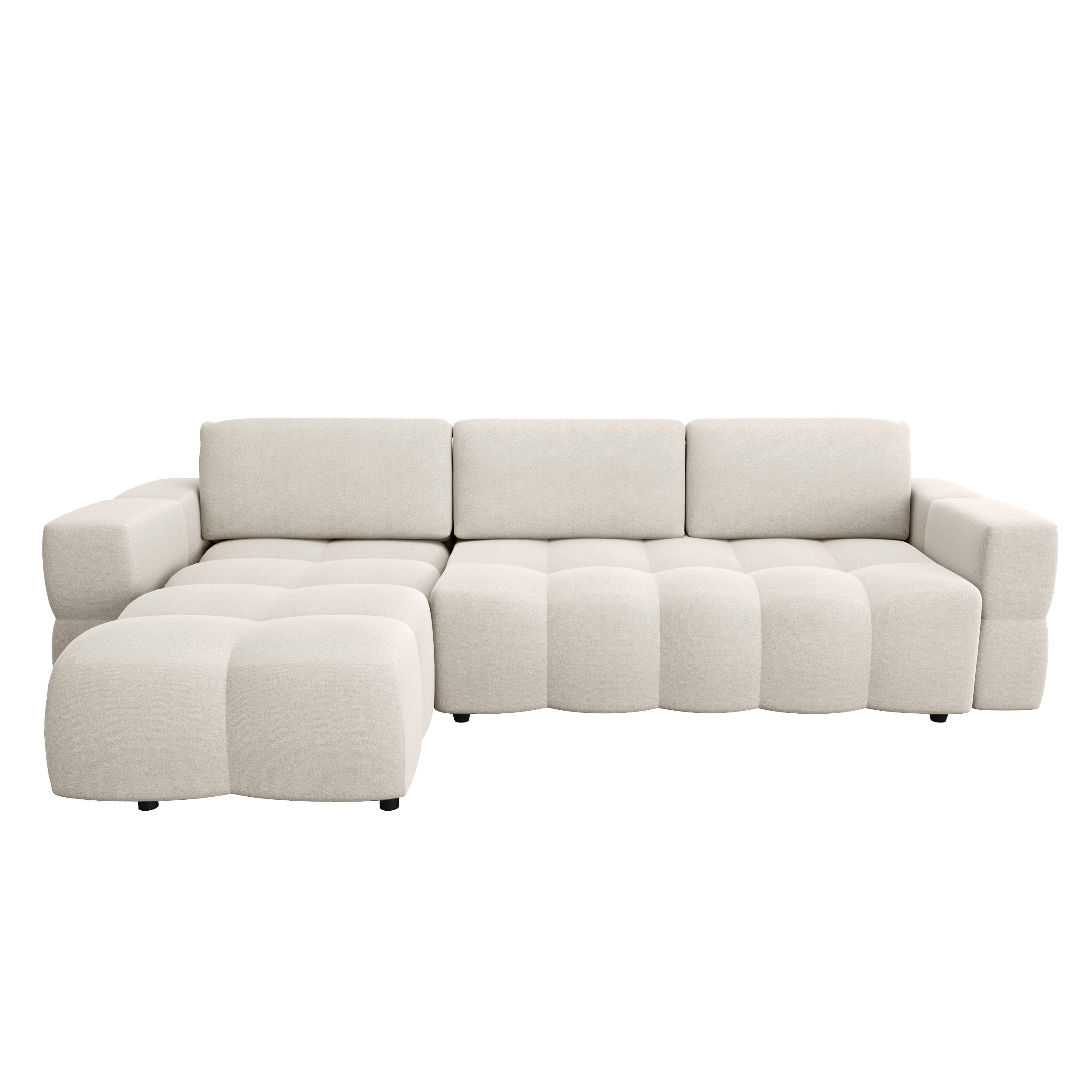 Sia Home Gabriel Canapé Convertible Angle Gauche Crème