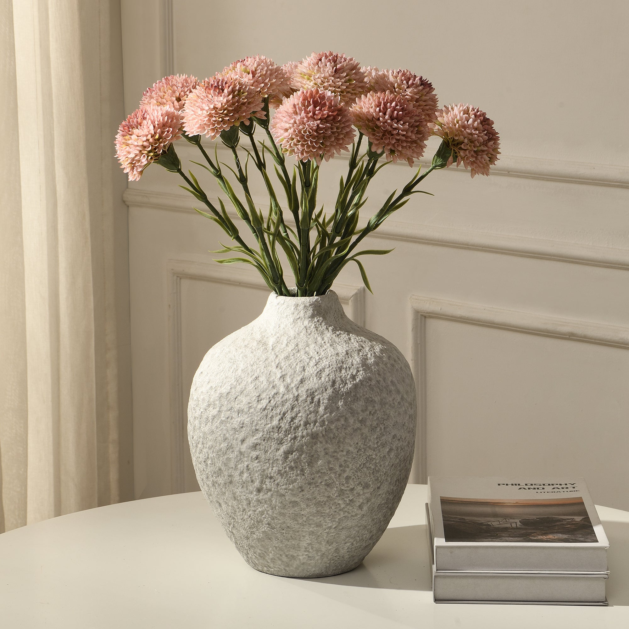 Sia Home Tige de Dahlia 58 cm fleur artificielle orange