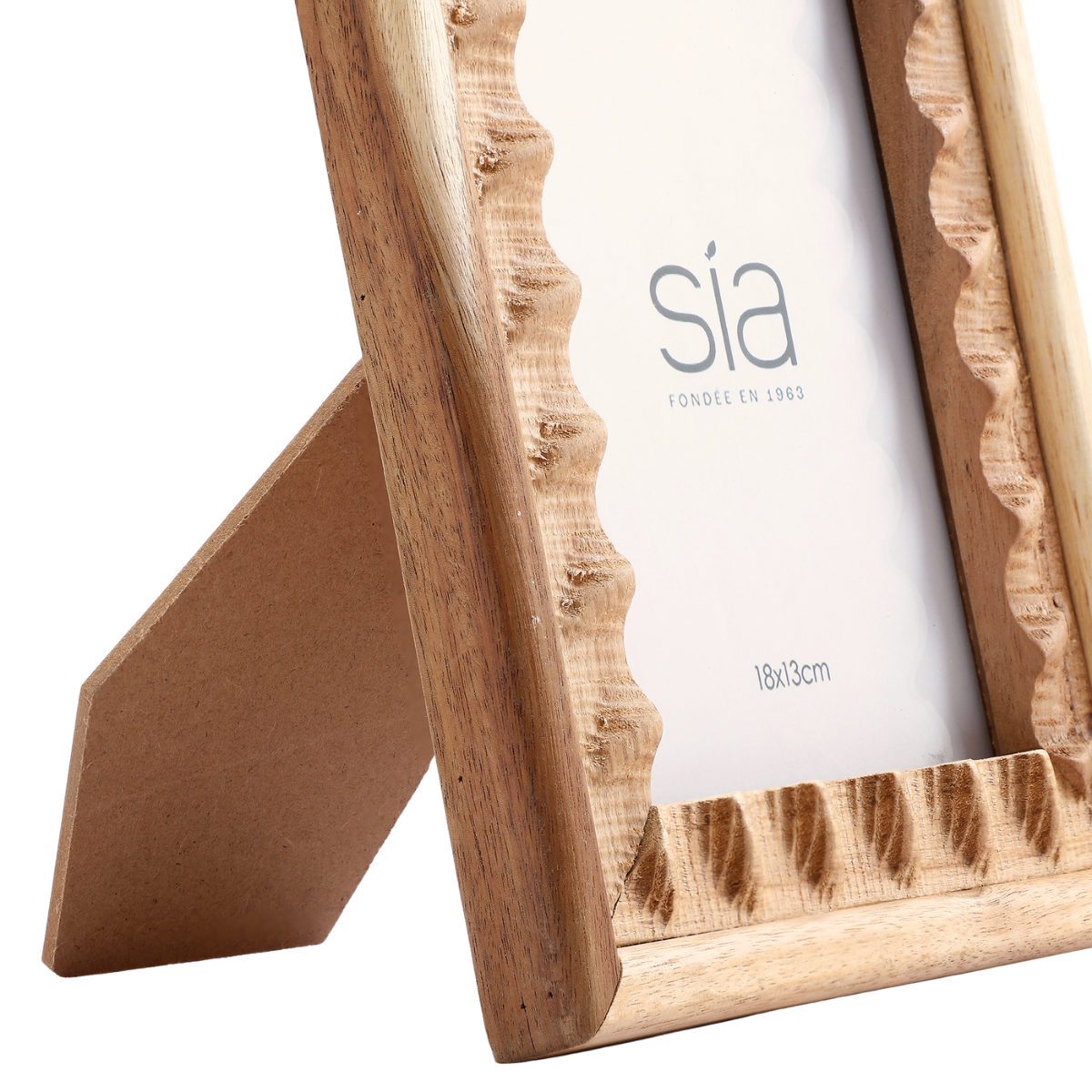 Sia Home Cadres-Photos Natté acacia cadre beige photo 13x18 cm