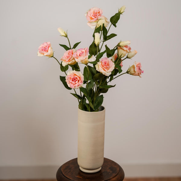 Flowrette Lisianthus rose fleur artificielle tige soie durable