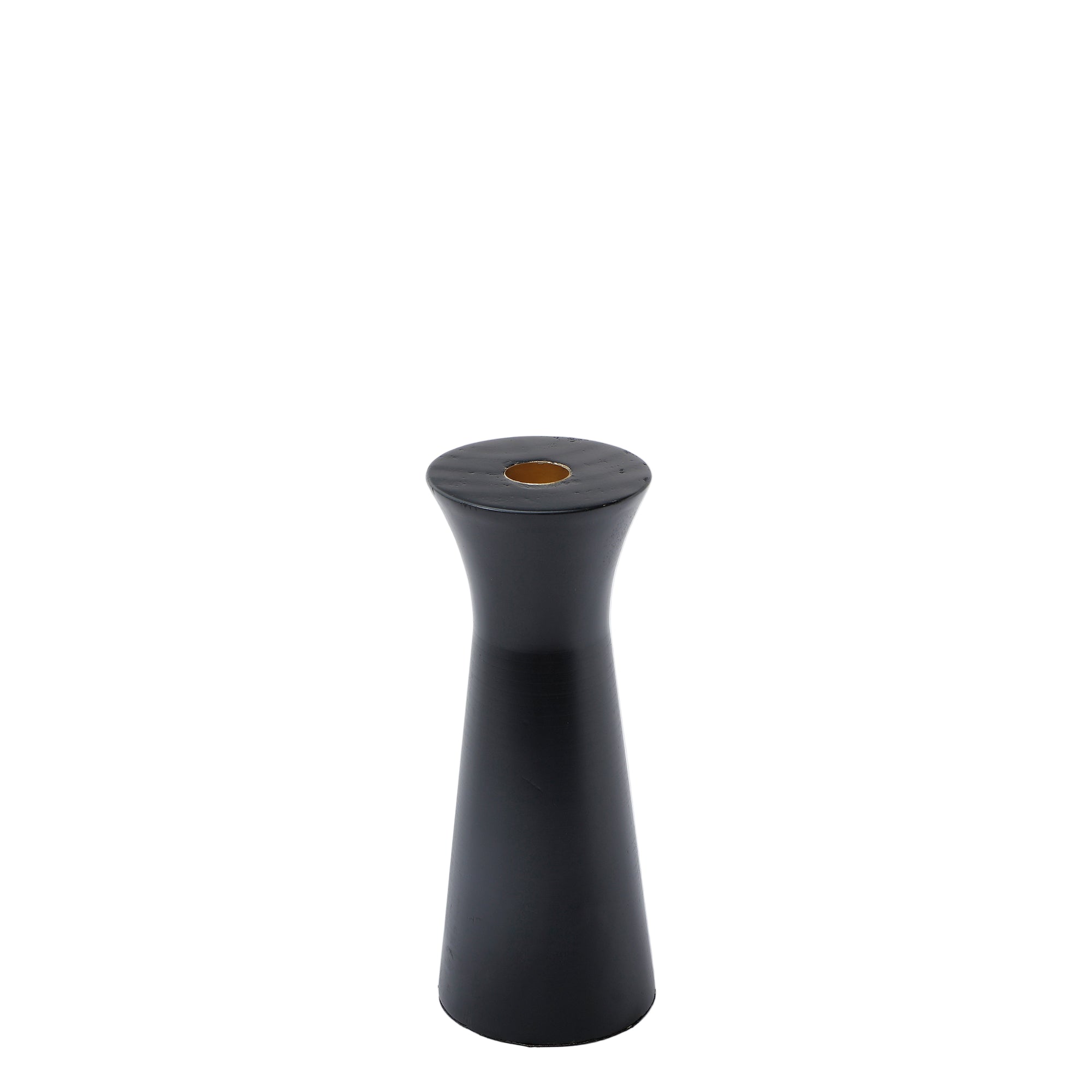 Sia Home Elya bougeoir bois noir 20 cm chandelle