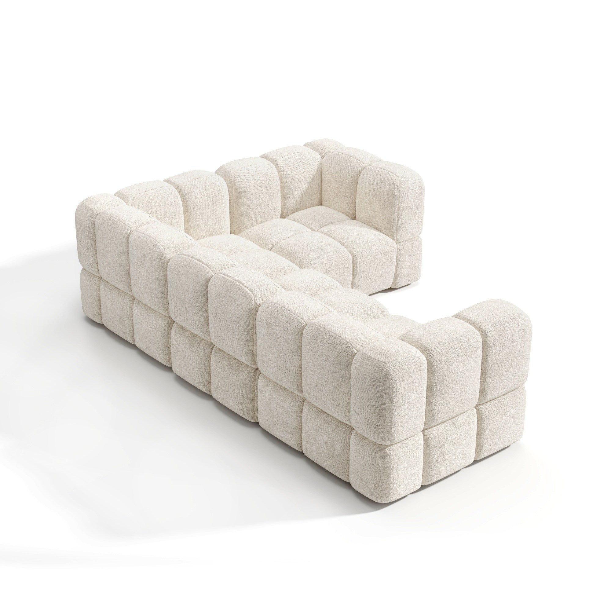 Sia Nubi canapé angle droit modulable 256x178 cm 5 places