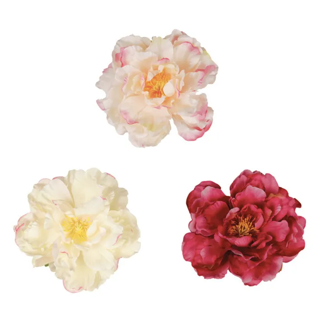 Sia Home mix fleurs artificielles 15 cm rouge pivoines