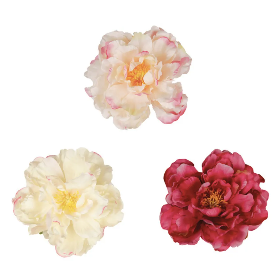 Sia Home mix fleurs artificielles 15 cm rouge pivoines
