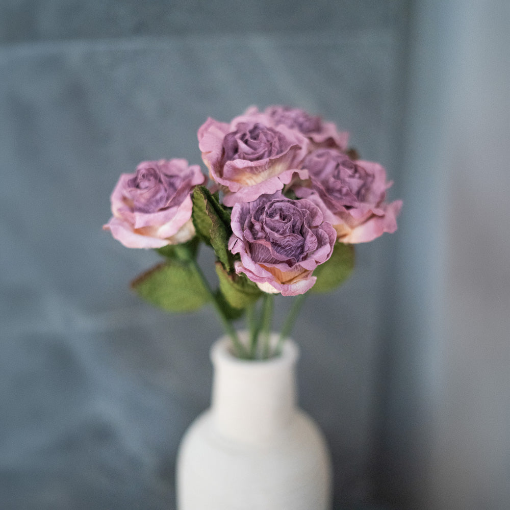 Flowrette Rose Lady fleur papier violette x1