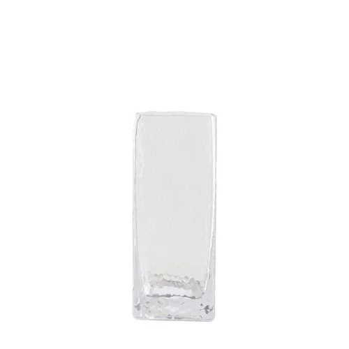 Sia Home Vases Oglia Petit vase transparent verre martelé 20cm
