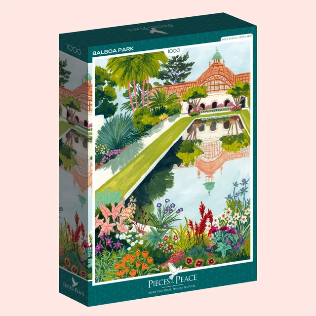 Flowrette Balboa Park puzzle 1000 pièces coloré