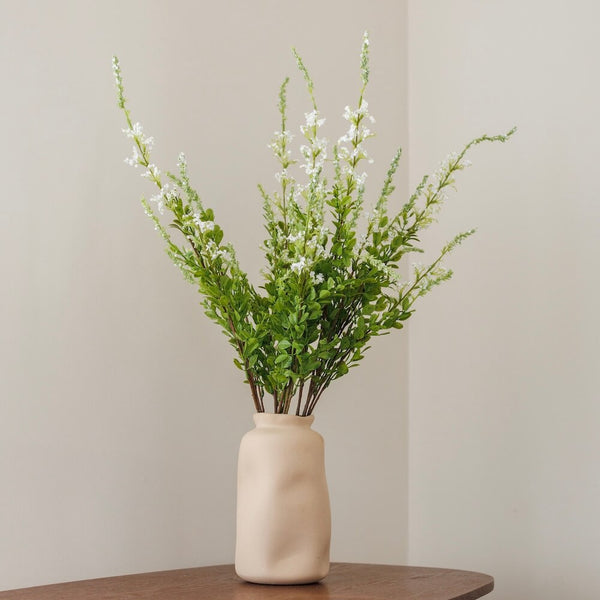 Flowrette Fleurs artificielles sauge blanche fleur artificielle Real Touch