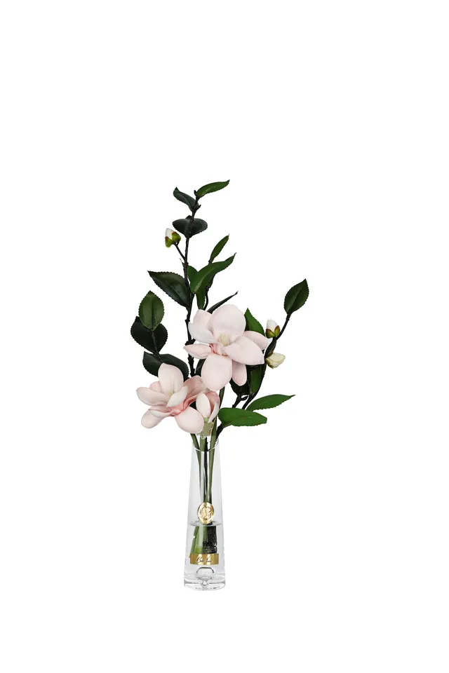 Côte Noire Summer Roses SMG02 bouquet artificiel magnolia rose