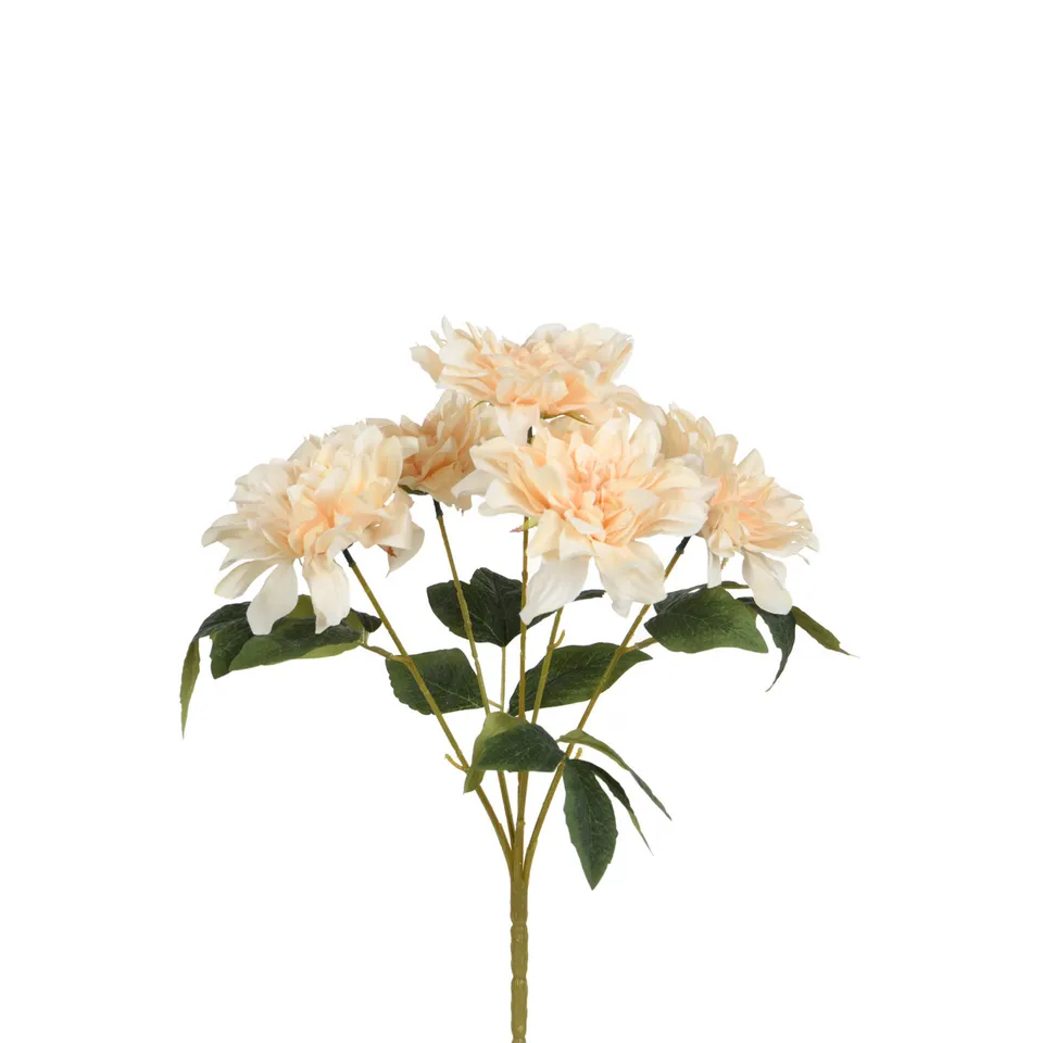 Sia Dahlia tige fleur artificielle 45 cm crème